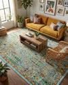 Caribbean Cove Collection Area Rug -  Tobago Rectangle Aqua  lifestyle 22