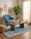 Geneva Terrace Collection Area Rug -  Yverdon Rectangle Blue  lifestyle 28