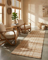 Sequoia Handwoven Jute Collection Area Rug - Charleston Runner Ivory  lifestyle 32