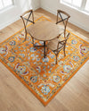 Adriana Terrace Collection Area Rug -  Positano (Orange) Square Orange  lifestyle 49