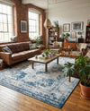 Riviera Elegance Collection Area Rug -  Menton (Blue) Rectangle Blue  lifestyle 16