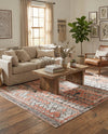 Dresden Elegance Collection Area Rug -  Zittau Rectangle Salmon  lifestyle 67