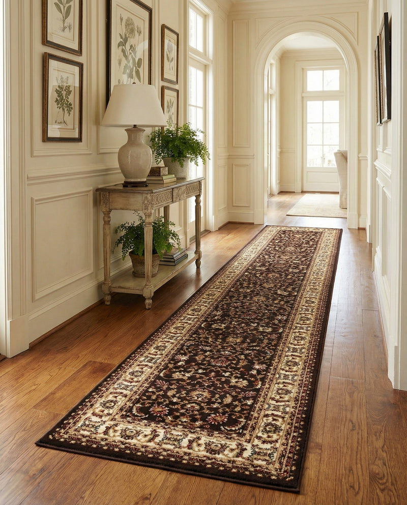 Jaipur Elegance Collection Area Rug -  Nahargarh (Brown) Runner Brown  lifestyle 37
