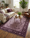 Horizon Collection Area Rug -  Apex (Purple) Rectangle Purple  lifestyle 29
