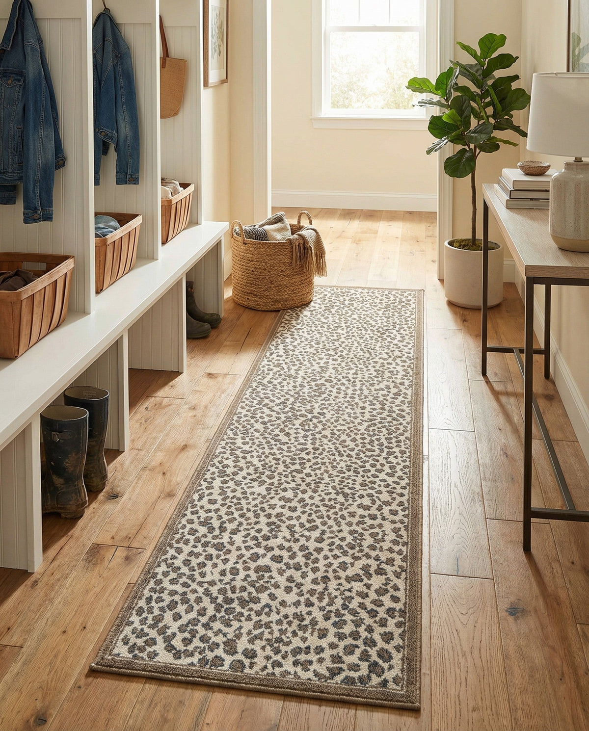 Savannah Sojourn Collection Area Rug - Serengeti Runner Brown  lifestyle 179