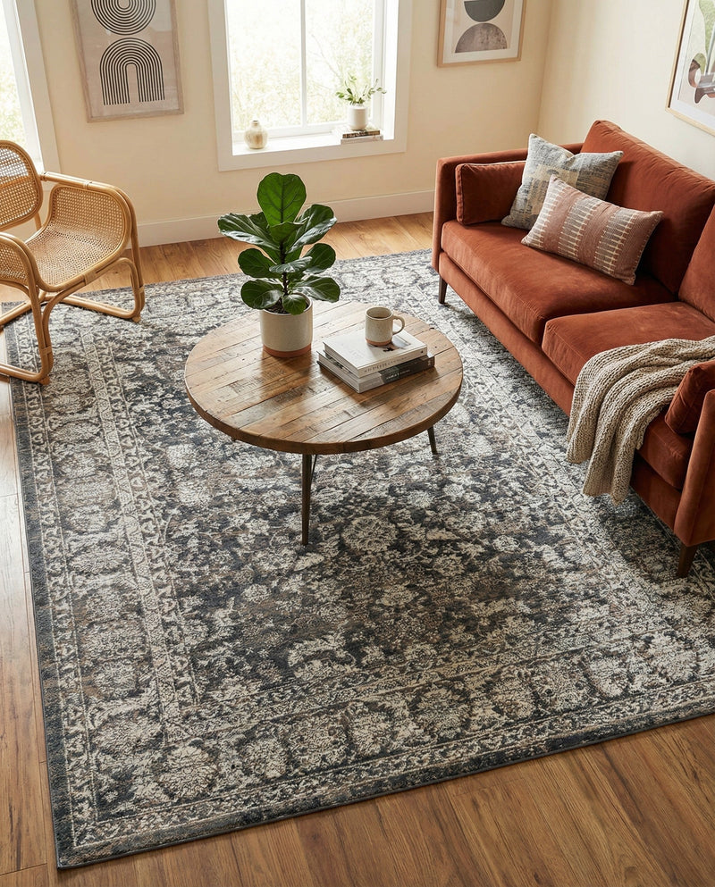 Metro Heights Collection Area Rug -  Astoria Rectangle Navy Blue  lifestyle 39