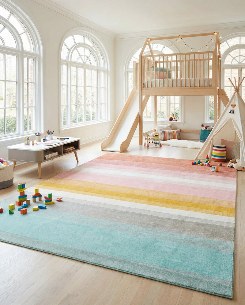 Wonder Tykes Collection Area Rug -  Dreamland Rectangle Multi  lifestyle 34