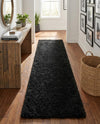 Eternal Plush Oasis Collection Area Rug -  Tranquility (Onyx Black) Runner Onyx Black  lifestyle 63