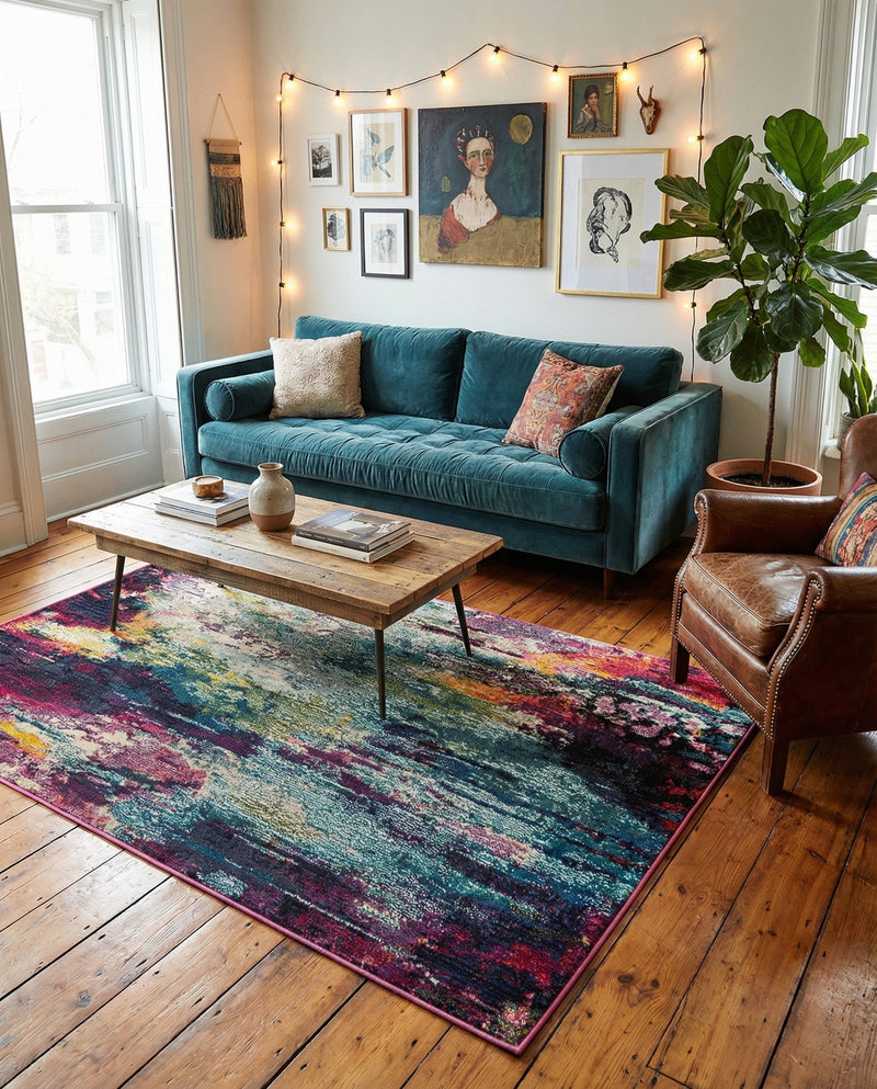 Chromatic Oasis Collection Area Rug -  Oasis Rectangle Multi  lifestyle 5