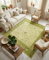 Horizon Collection Area Rug -  Apex (Light Green) Square Light Green  lifestyle 28