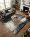 Copenhagen Edge Collection Area Rug - Nyhavn Rectangle Blue  lifestyle 57