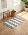 Tassel Trail Collection Area Rug - Pathway (Gray) Rectangle Gray  lifestyle 20