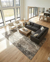 Chromatic Oasis Collection Area Rug -  Tropic Rectangle Gray  lifestyle 26