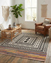 Thar Cotton Collection Area Rug -  Kovalam Rectangle Multi  lifestyle 12