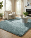 Eternal Plush Oasis Collection Area Rug -  Tranquility (Slate Blue) Rectangle Slate Blue  lifestyle 21