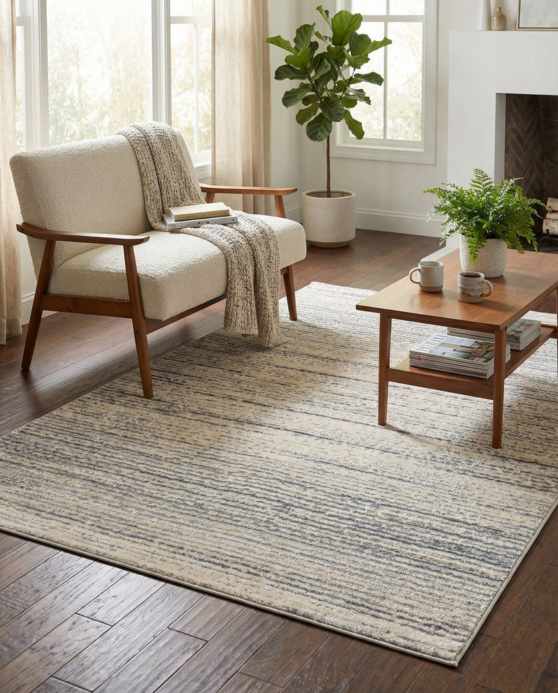 Serenity Sands Collection Area Rug -  Tranquilbay Rectangle Cream  lifestyle 12