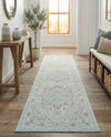 Savannah Series Collection Area Rug - Charleston (Mint) Runner Mint  lifestyle 30