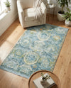 Caribbean Breeze Collection Area Rug -  Lucia Rectangle Light Blue  lifestyle 50