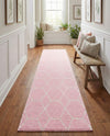 Trellis Mosaic Collection Area Rug - Arborville (Light Pink) Runner Light Pink  lifestyle 79