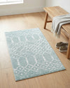 Marrakesh Lattice Collection Area Rug - Casablanca (Aqua) Rectangle Aqua  lifestyle 20