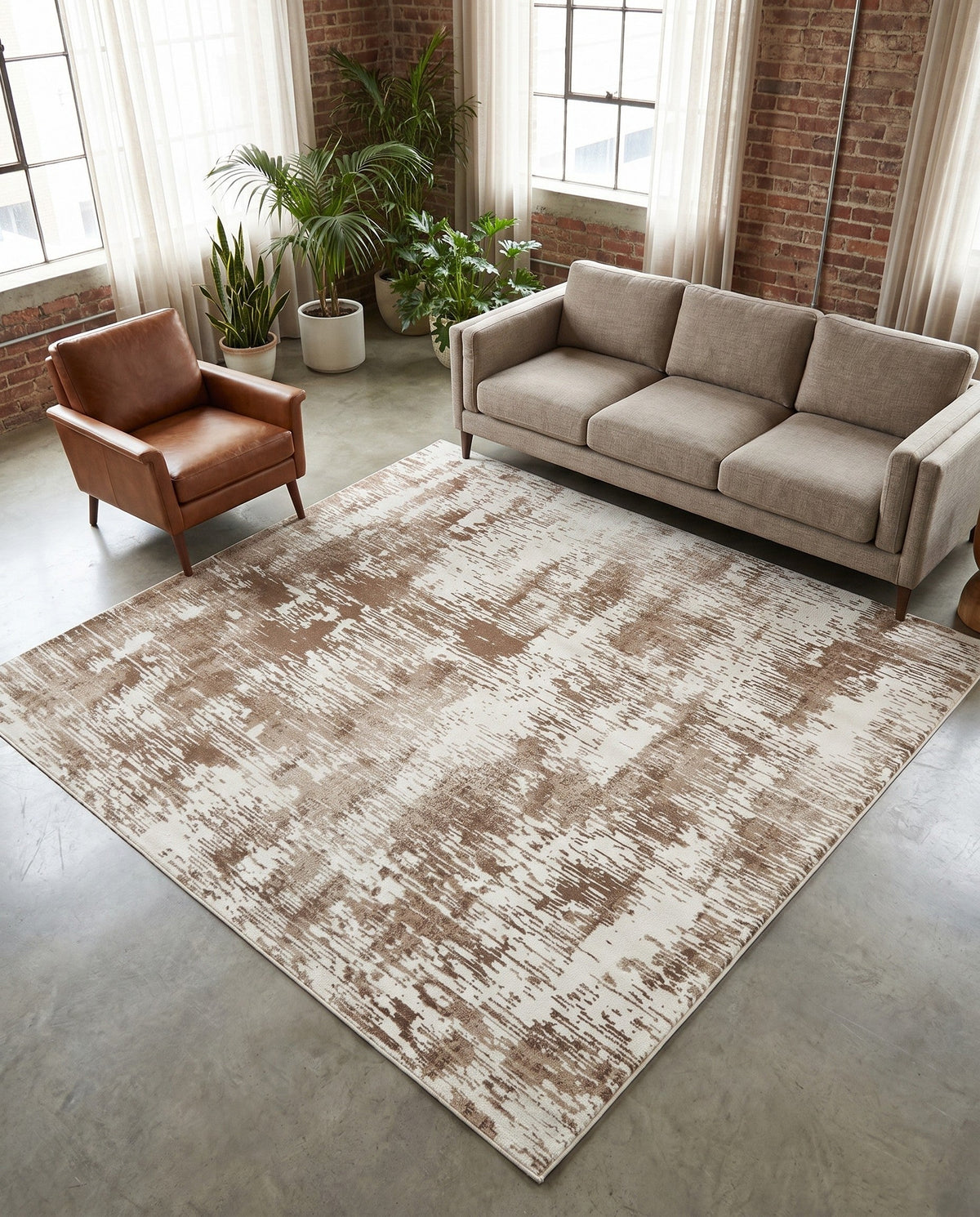 Coastal Haven Collection Area Rug -  Pelican Square Ivory  lifestyle 134