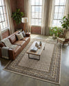 Soho Elegance Collection Area Rug -  Mercer (Beige) Rectangle Beige  lifestyle 9