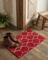 Trellis Mosaic Collection Area Rug - Arborville (Red) Rectangle Red  lifestyle 15