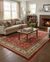 Isfahan Elegance Collection Area Rug - Naghsh-e Jahan (Terracotta) Rectangle Terracotta  lifestyle 23