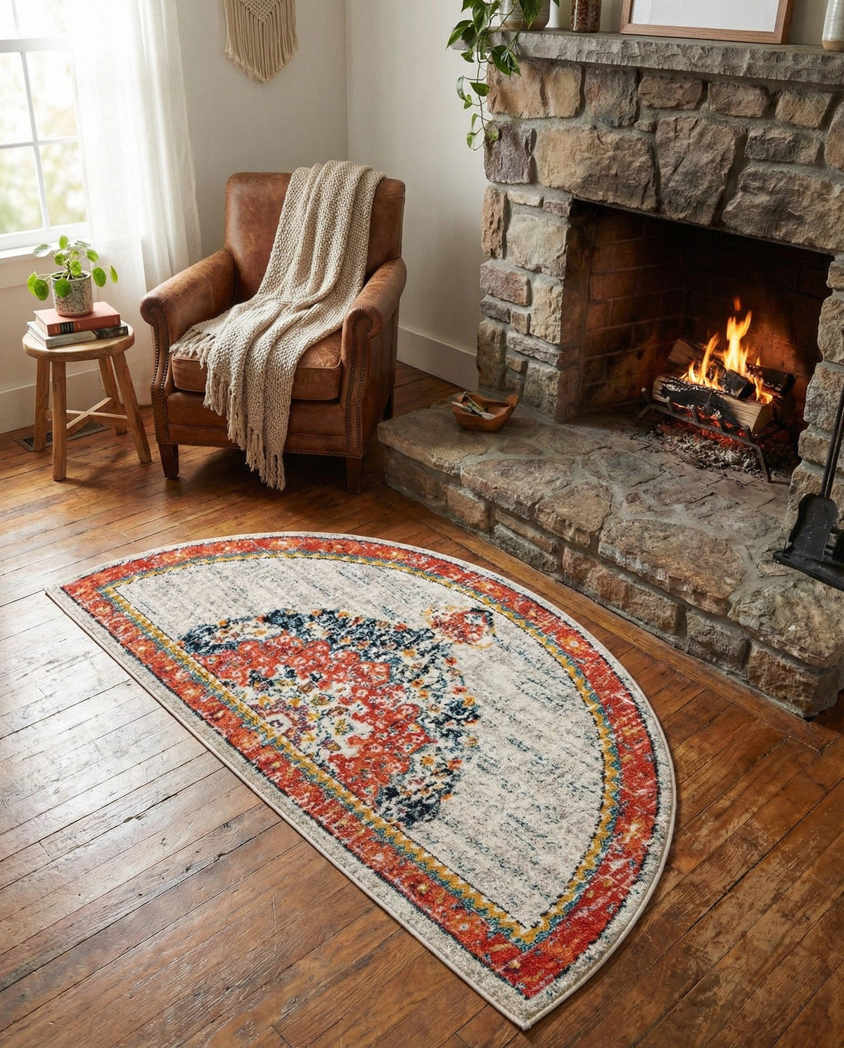 Brighton Terrace Collection Area Rug - Hove (Ivory) Hearth Ivory  lifestyle 101