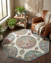 Arcadia Rugs Collection Area Rug -  Atlantis (Cream) Octagon Cream  lifestyle 47