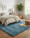 Eternal Plush Oasis Collection Area Rug -  Tranquility (Aegean Blue) Rectangle Aegean Blue  lifestyle 25