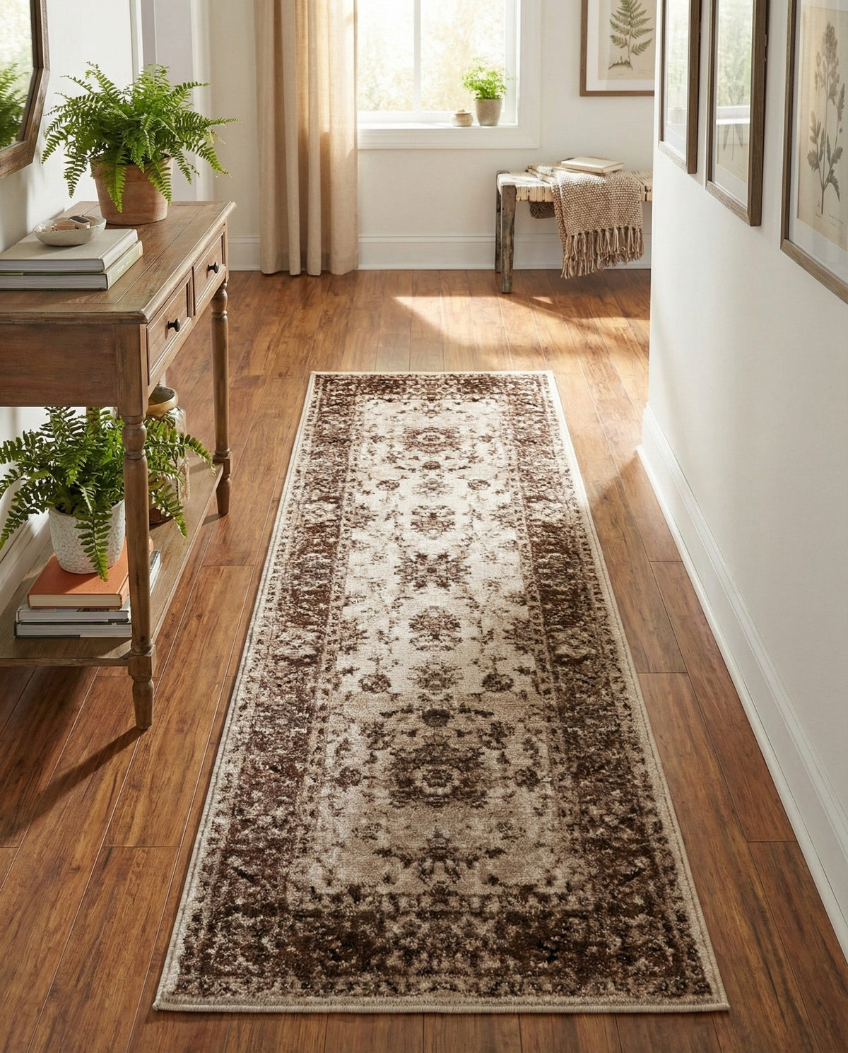 Andes Summit Collection Area Rug -  Aconcagua Runner Cream  lifestyle 92