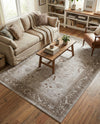 Horizon Collection Area Rug -  Apex (Light Gray) Rectangle Light Gray  lifestyle 28