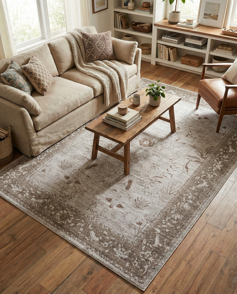 Horizon Collection Area Rug -  Apex (Light Gray) Rectangle Light Gray  lifestyle 28