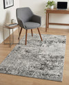 Dresden Elegance Collection Area Rug -  Pirna Rectangle Gray  lifestyle 33