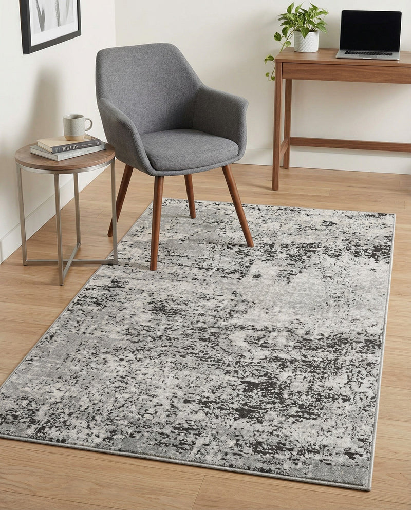 Dresden Elegance Collection Area Rug -  Pirna Rectangle Gray  lifestyle 33