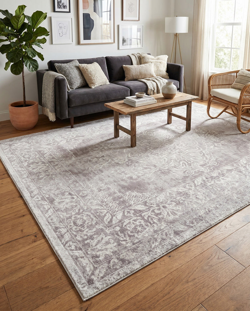 Cambridge Classics Collection Area Rug -  Magdalene (Gray) Rectangle Gray  lifestyle 9