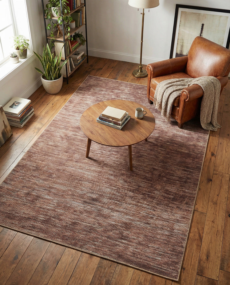 Sahara Essence Collection Area Rug - Oasis (Brown) Rectangle Brown  lifestyle 17