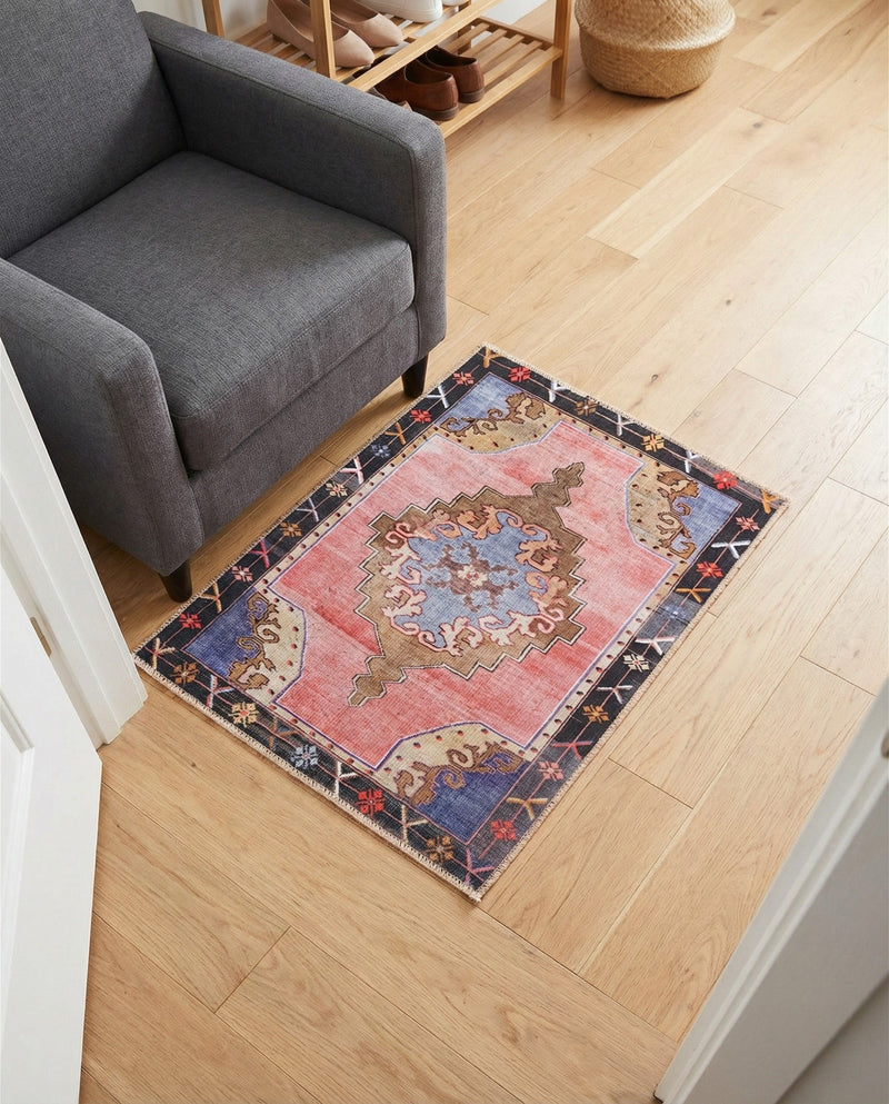 Heritage Elegance Collection Area Rug -  Winterthur (Pink) Rectangle Pink  lifestyle 12