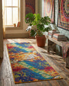 Caribbean Cove Collection Area Rug -  Bequia Runner Multi  lifestyle 75
