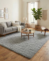 Cozy Comfort Shag Collection Area Rug - Haven (Cloud Gray) Rectangle Cloud Gray  lifestyle 23