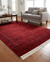 Samarkand Elegance Collection Area Rug -  Samanid Rectangle Red  lifestyle 14