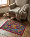 Caribbean Cove Collection Area Rug -  Canouan Rectangle Pink Blue  lifestyle 9