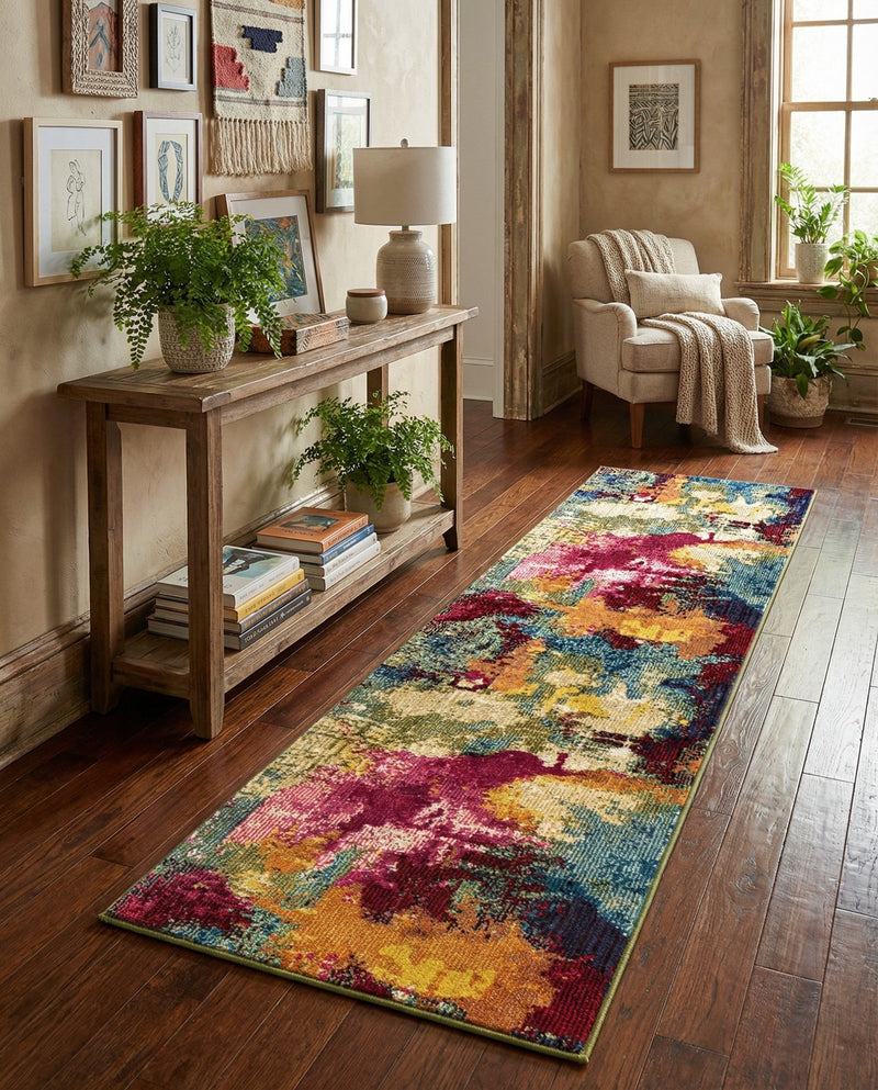 Marrakesh Elegance Collection Area Rug -  Draa Runner Multi  lifestyle 77