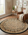 Savannah Sojourn Collection Area Rug -  Chobe Round Light Brown  lifestyle 61