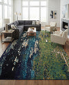 Marrakesh Elegance Collection Area Rug -  Figuig Rectangle Navy Blue  lifestyle 15