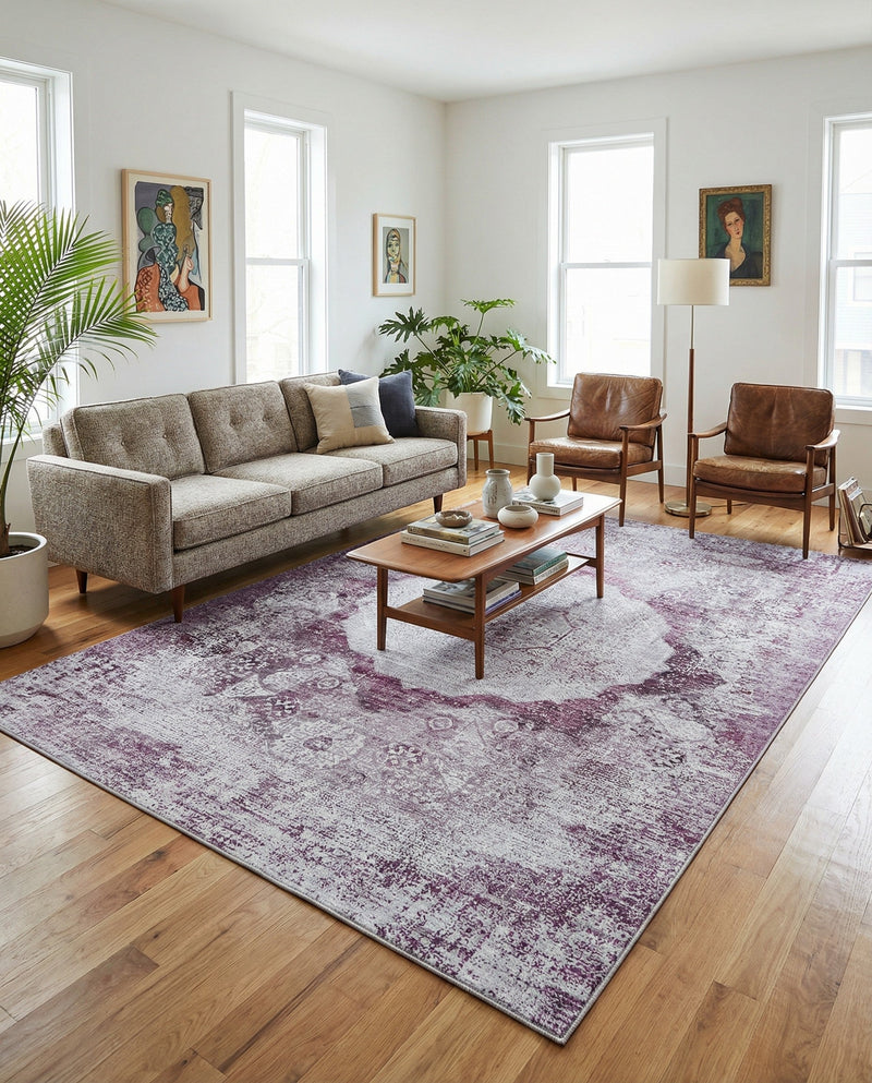 Laguna Sands Collection Area Rug - Catalina Rectangle Pink Ivory  lifestyle 33