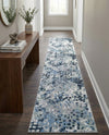 Aegean Elegance Washables Collection Area Rug -  Andros Runner Gray Navy Green  lifestyle 63