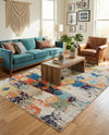 Colorburst Oasis Collection Area Rug -  Marina Rectangle Ivory  lifestyle 21