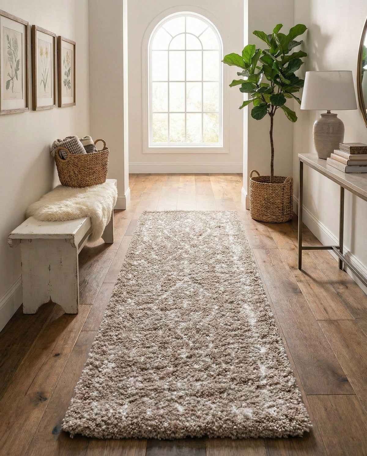 Casablanca Comfort Collection Area Rug - Sahara Runner Taupe  lifestyle 122